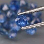 Diamond cut! 2.01ct top blue sapphire set! Heated only!