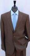 Stylish Modern Fit Brown Suit, Made in Italy