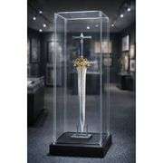 Vintage-Style Stainless Steel Lion Head Sword