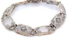 925 Sterling silver bracelet and matching dangle earrings