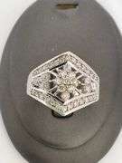 CERTIFIED 14K WHITE GOLD AND DIAMOND RING