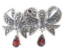 925 Sterling silver bow earrings