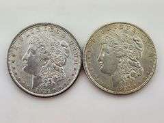 (2) 1921 Morgan Silver Dollars