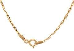 Useful 14K YG Anchor Link Necklace