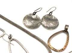 Heavy Vintage 925 sterling silver group lot of miscellaneous jewelry