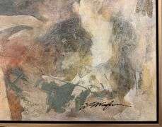 Richly Textured Original on Canvas Yuval Wolfson Ancestral Stampede