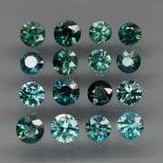 Multi-hue 3.07ct natural blue green Sapphire set