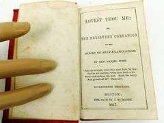 2 Small 19th Century Religious Antique Books