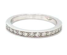 Stackable 14K WG Diamond Band