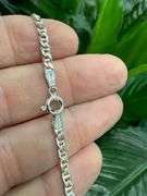 Italiain Sterling Silver Flat Marina Baby ID Bracelet in 6 Inches (.925 ITALY)