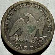 1847 Seated Dollar