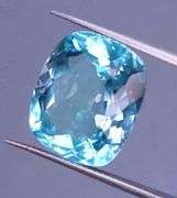 Superbly cut heavy flashing 14.20ct VS grade Swiss blue Topaz