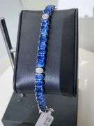 Very fine quality Gorgeous Kyanite Bracelet with Diamond Accents
