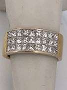 Certified Ladies 18k Gold And Diamond  Band