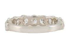 2.36ctw Round Diamond Nine Stone Wedding Band Ring in 14K