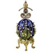Blue Lily of the Valley Fabergé Egg Replica – Perfect Easter or Collectible Gift