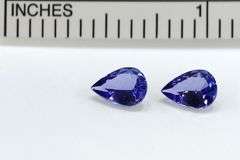 Graceful Pear-shaped Tanzanite Pair