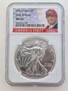 2020 American Silver Eagle, NGC MS69 Early Releases - Donald Trump / America First