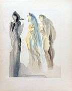 Collectible Original Color Engraving by Salvador Dali from The Divine Comedy