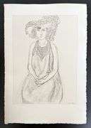 Very rare Henri Matisse etching signed in the plate, C.1920, from the series of Cinquante Dessins