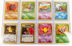 8 Pokémon 1999 1st Edition Trade Cards