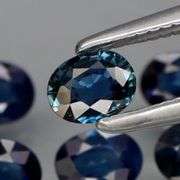 Beautifully colored 1.69ct ink blue Sapphire set