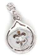 Judith Ripka cultured pink Mabe pearl pendant enhancer