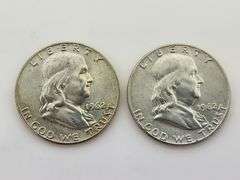 (2) 1962-D Franklin Half Dollars
