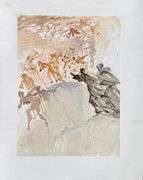 Highly Collectible Salvador Dali Original Color Engraving from The Divine Comedy