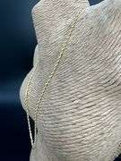 10k Yellow Gold Diamond-Cut Solid Rope Link Chain 2.5mm Necklace 18"