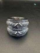 14K White Gold Cocktail Ring of 4ct