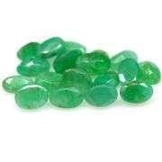 Vivid color in this 8.03ct Zambian Emerald set