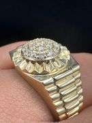 14K Yellow Gold Man Ring of 0.43 Ct