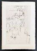 Very rare Henri Matisse etching signed in the plate, C.1920, from the series of Cinquante Dessins