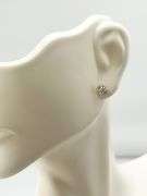 14KT Yellow Gold 1/4 Carat Each Moissanite Pair Of Stud Earrings