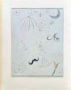 Investment Rare Joan Miro Hand-Signed Original Color Etching Joan Miro Les sentiers de la creation -