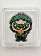 2022 1 Oz. Silver Colorized Green Arrow Chibi Coin, New Zealand Mint