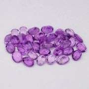 Don't miss this heavy 24.55ct untreated set of Brazilian Amethyst!