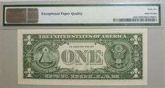 Superb $1 2006 Note Cleveland Radar Serial Number 25355352 PMG 66!