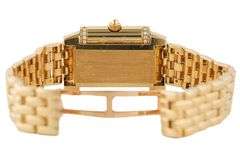 Jaeger Le Coulture Reverso 265.1.08, 33 X 21mm, Diamond Bezel, 18K Ladies Watch