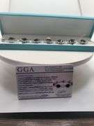 Very fine Black diamond 45.22 ctw with diamond accent set in silver ring, GGV certified