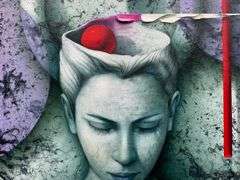 Surreal Elegance Original by Nelson Calderón Perez Nelson Calderon Statuette of Mind and Tide