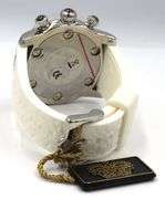 Glam Rock white dial stainless steel  watch