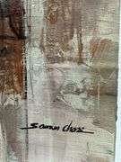 Earth-Toned Original on Canvas by Samin Chase Samin Chase Sediment of Memory