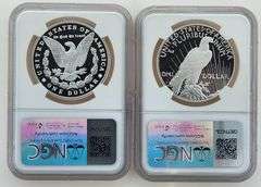 2024-S Proof Morgan & Peace Dollar Set, NGC PF70