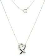 Tiffany & co Paloma Picasso loving heart pendant on chain