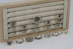 .925 Sterling Silver Curated Ring Assortment Various Sizes & Styles (20 Ring Lot)