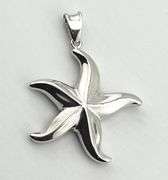 Italian 925 Sterling Silver large Starfish Pendant