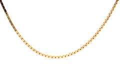 14kt Yellow gold Mirror box chain necklace