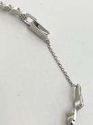 925 Sterling Silver alternating Round Disk Tennis Bracelet